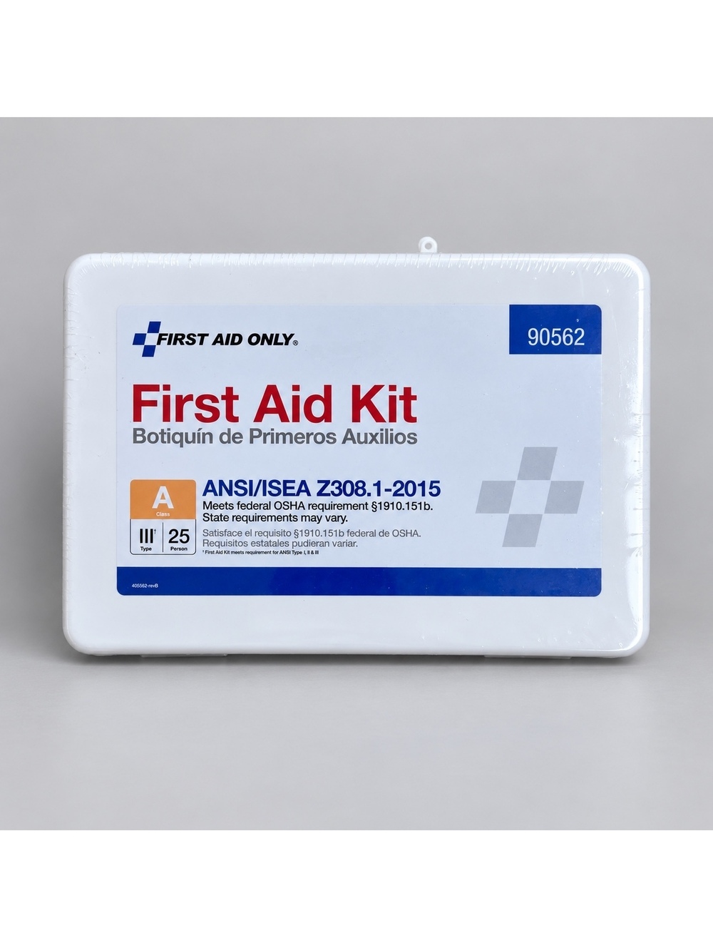 First Aid Only 90562 25 Person Class A First Aid Kit Plastic Case ANSI 2015